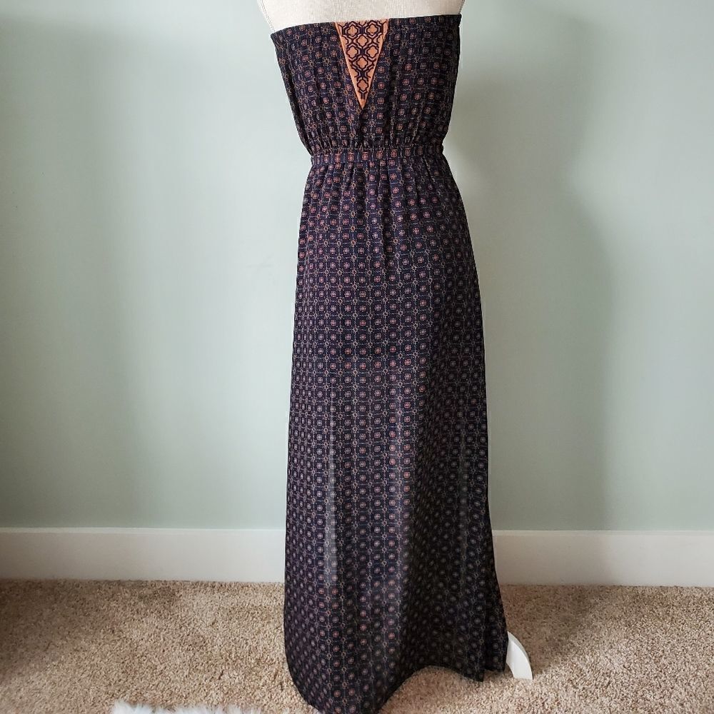 Thml WOMEN'S DRESS SIZE SMALL STRAPLESS LONG LINED